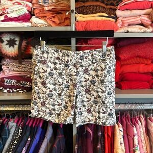 Loft Riviera white with pink/blue/taupe flowers 6” size 00 (fits like 0-2)​